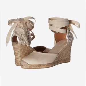 Soludos Tall Wedge Espadrille in Blush 9.5